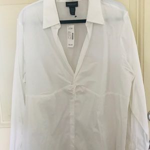 New Lane Bryant 22/24 White Blouse